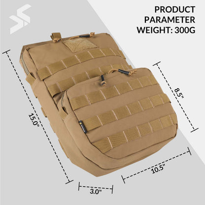 Tactical Molle Hydration Pack 3L Hydration Carrier Pack Water Reservoir Bag