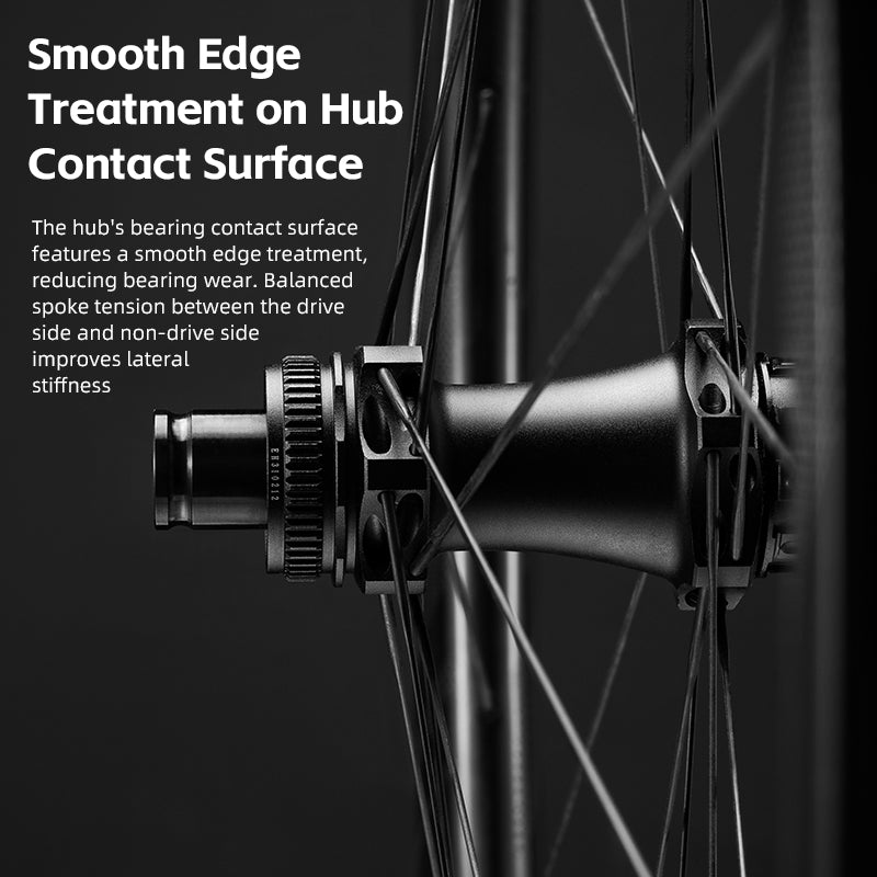 ROCKBROS Lightweight T700 Carbon Wheelset – Tubeless Ready Disc Brake