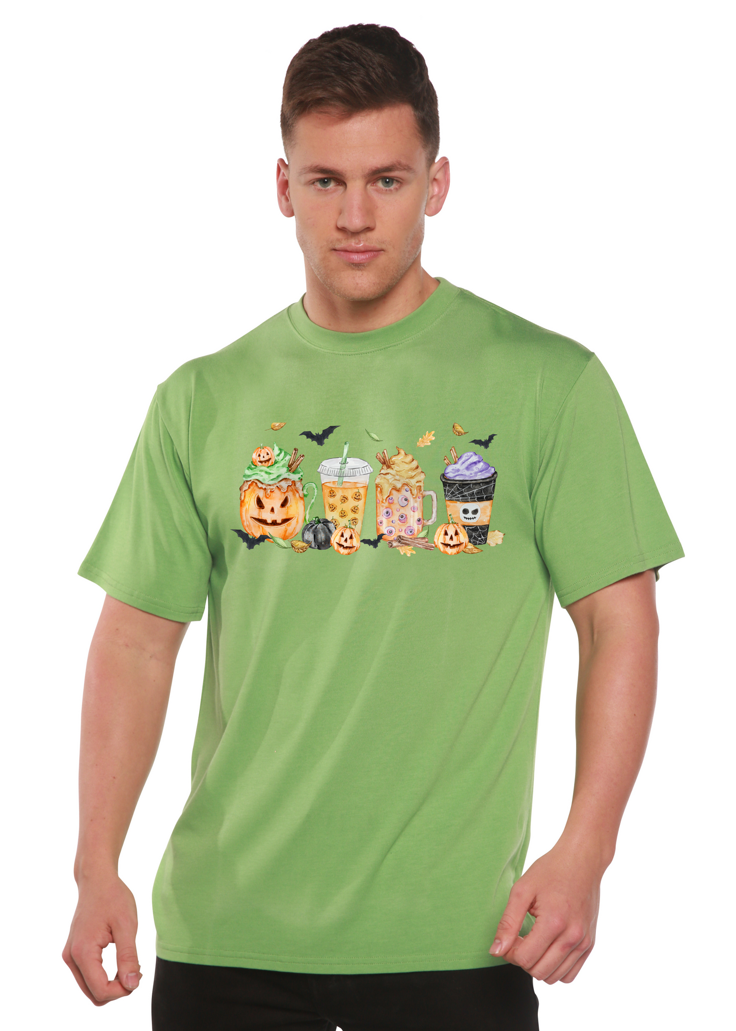 Happy Halloween Men's Bamboo Viscose/Organic Cotton Short Sleeve Graphic T-Shirt