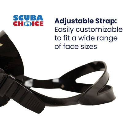 Palantic Diving & Snorkeling 2 Window Black Dive Mask