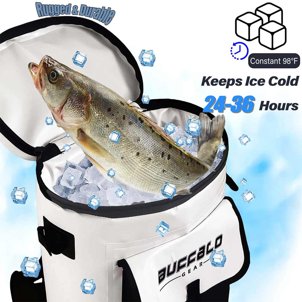 21QT Fish Cooler Backpack, Fish Kill Bag