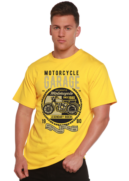 Motorcycle Garage Men's Bamboo Viscose/Organic Cotton Short Sleeve Graphic T-Shirt