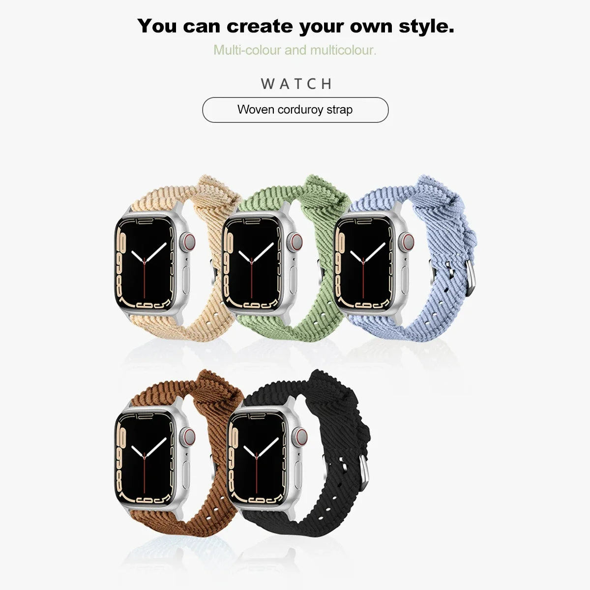 Corduroy Apple Watch Band Series 11/10/9/8/7/6/5/4/ SE / Ultra 1/2/3