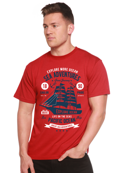 Sea Adventures Spun Bamboo® Men's Bamboo Viscose/Organic Cotton Short Sleeve Graphic T-Shirt