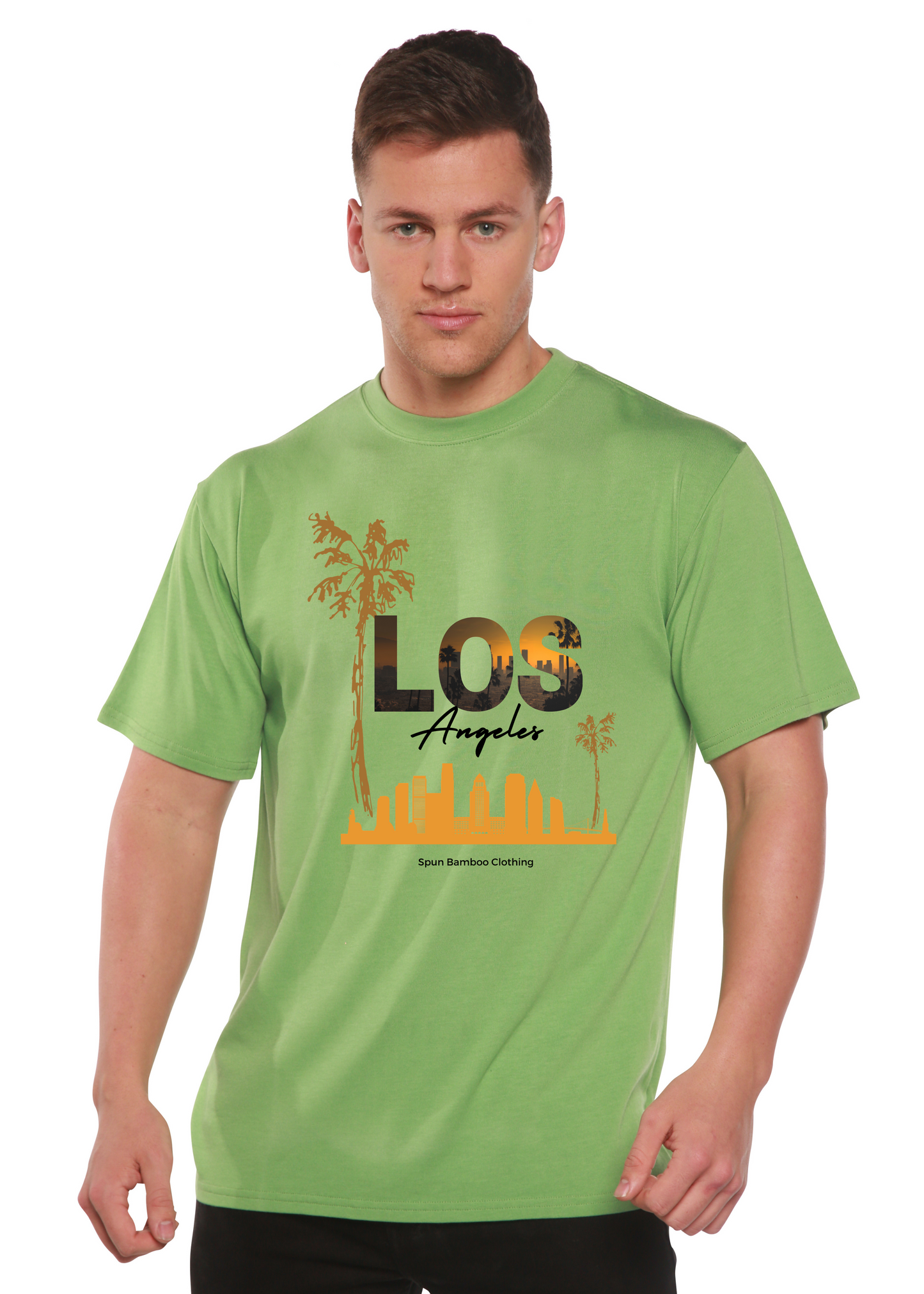 Los Angeles Unisex Bamboo Viscose/Organic Cotton Short Sleeve Graphic T-Shirt