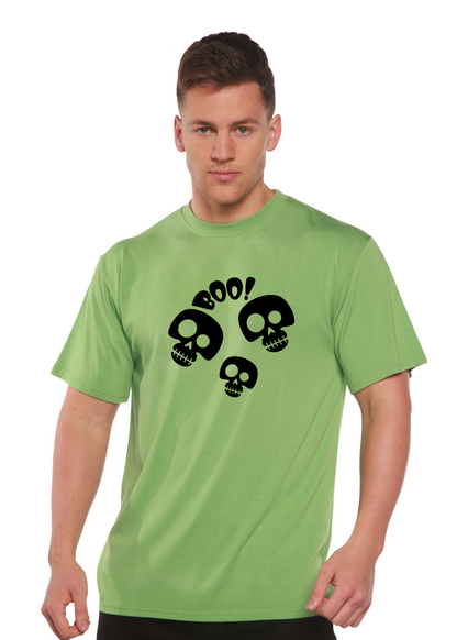 Halloween Boo Unisex Bamboo Viscose/Organic Cotton Short Sleeve Graphic T-Shirt