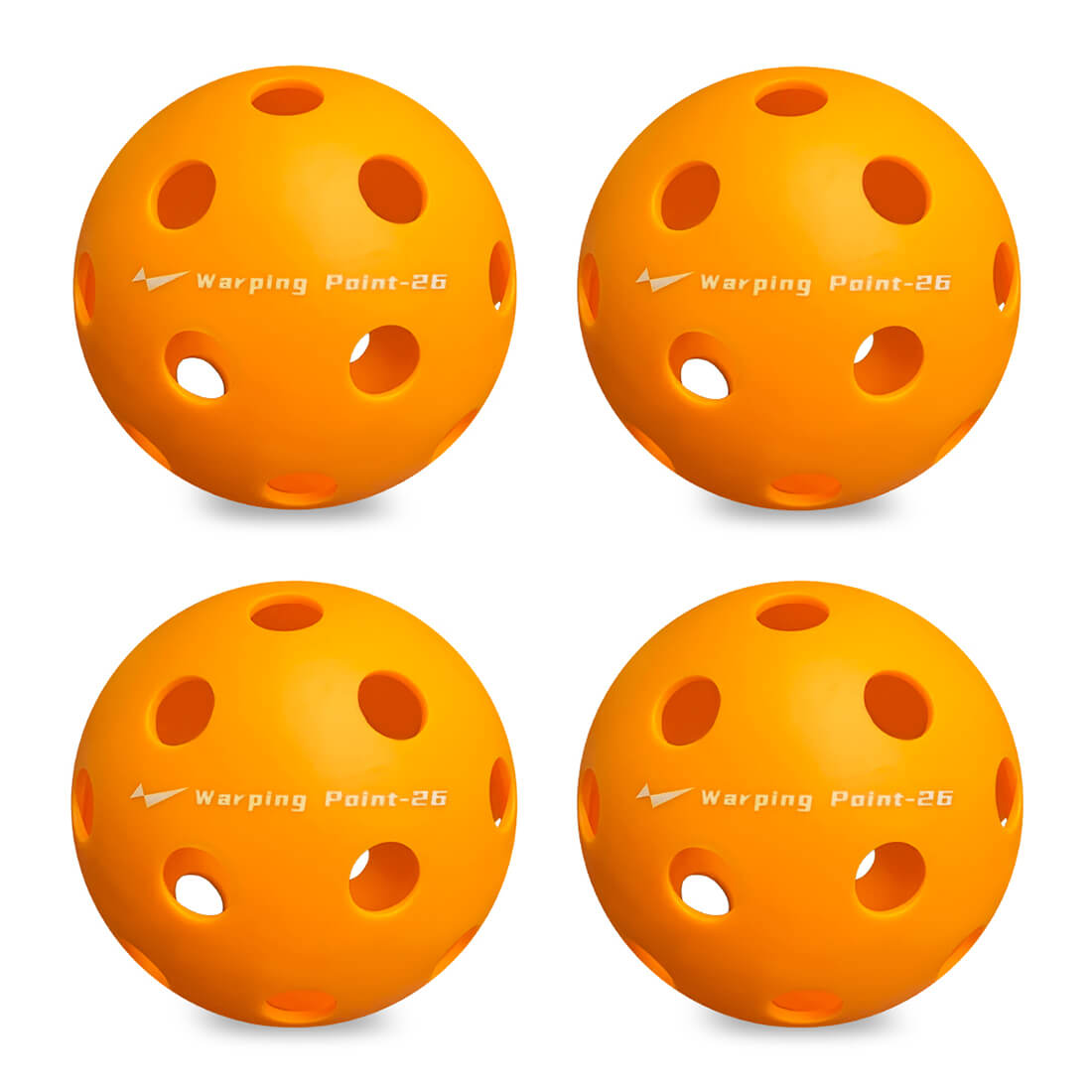 Indoor Practice Pickleballs - Orange