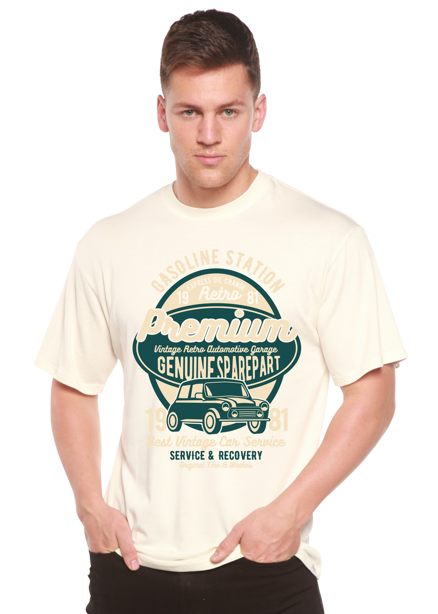 Premium Garage Spun Bamboo® Men's Bamboo Viscose/Organic Cotton Short Sleeve Graphic T-Shirt