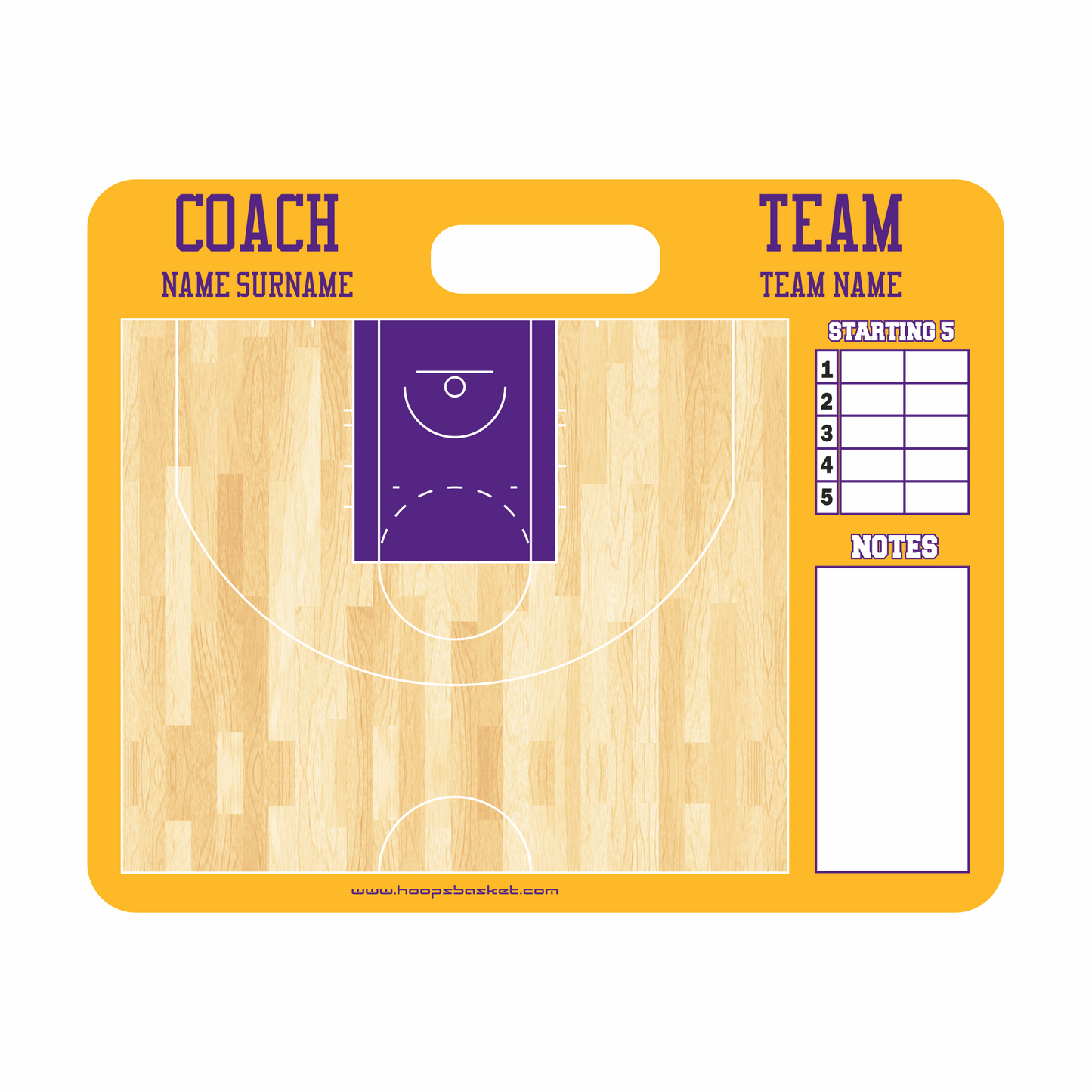 NBA Custom American Style Magnetic Coaching Board 22'' x 17.5'' / 56 cm x 45 cm