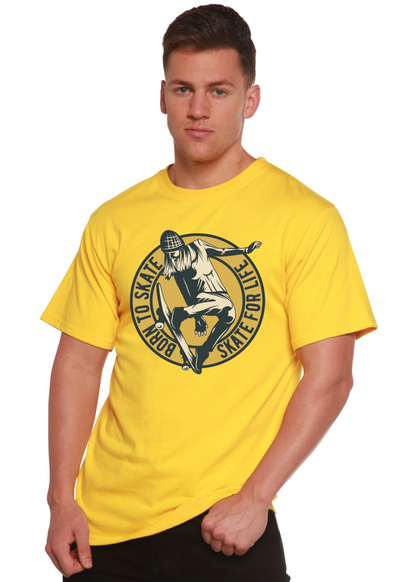 Skate For Life Men's Bamboo Viscose/Organic Cotton Short Sleeve Graphic T-Shirt