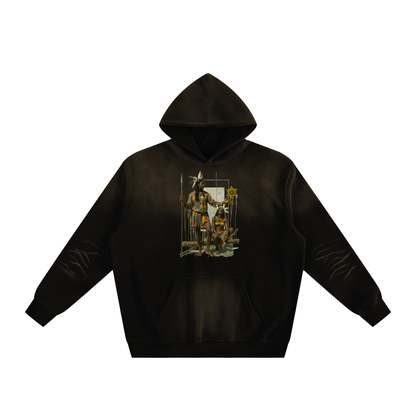 Amaru Khan Stars Sunfade Fleeced Hoodie