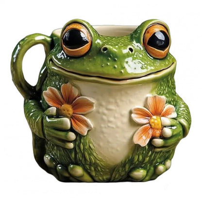 Garden Floral Tree Frog Mug