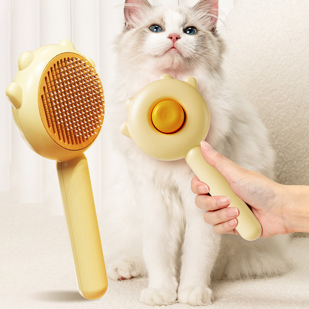 Self-Cleaning Pet Hair Remover Brush