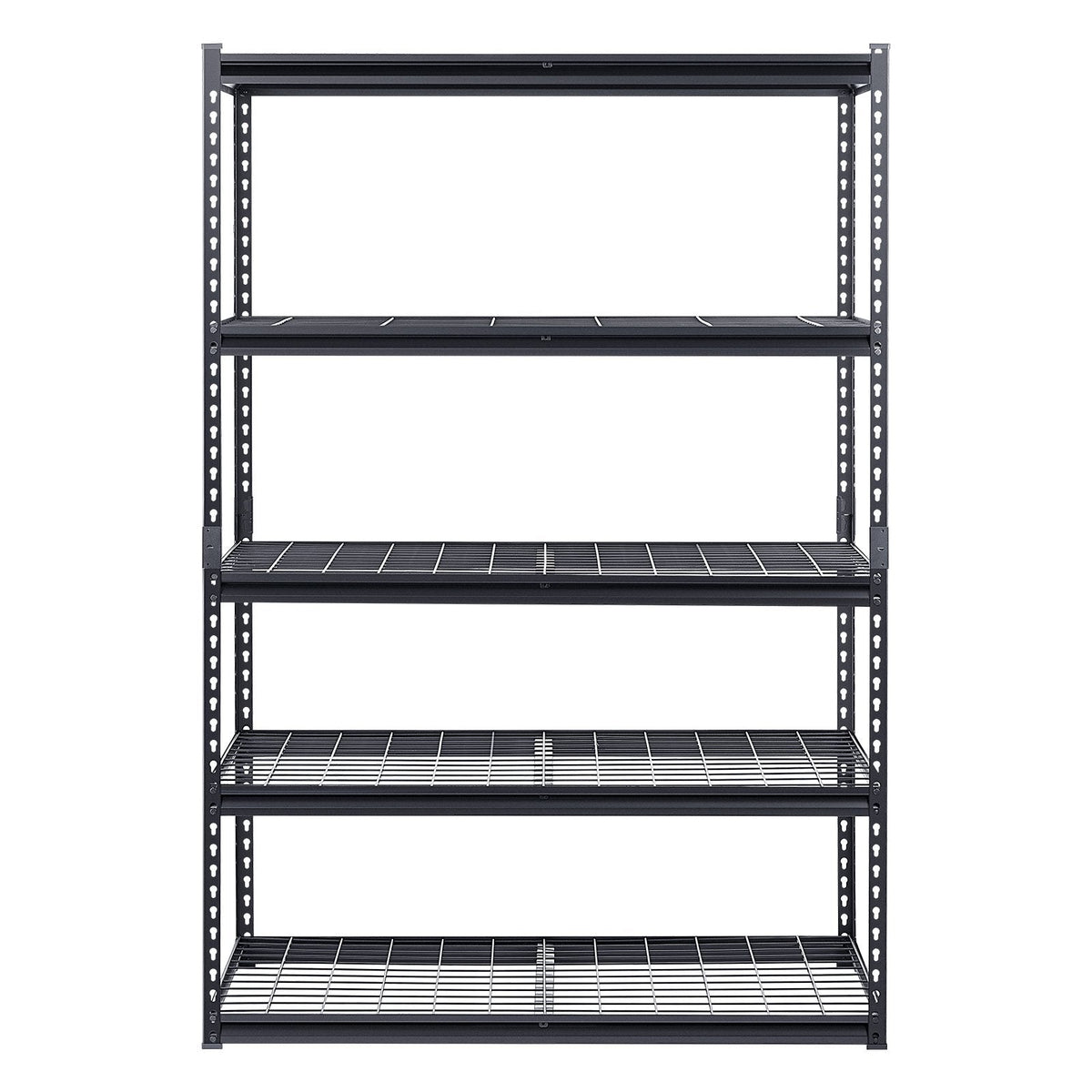 Heavy-Duty 5-Tier 4x2 Storage Rack (48" W × 24" D × 72" H | 3,000 lb Capacity)