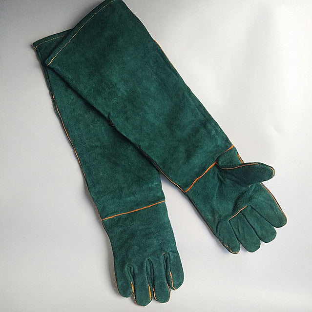 Reinforced Cowhide Extended Handling Gloves
