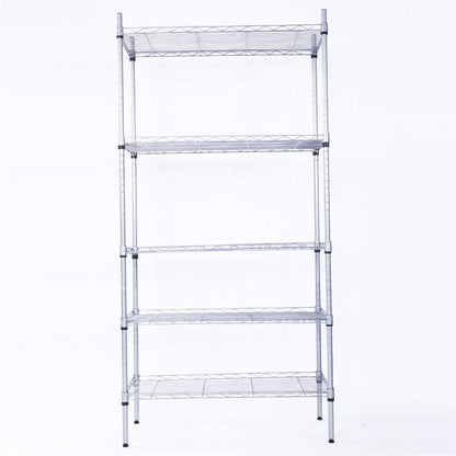 5-Tier Storage Rack with Safety Lip (29" × 13.4" × 59")