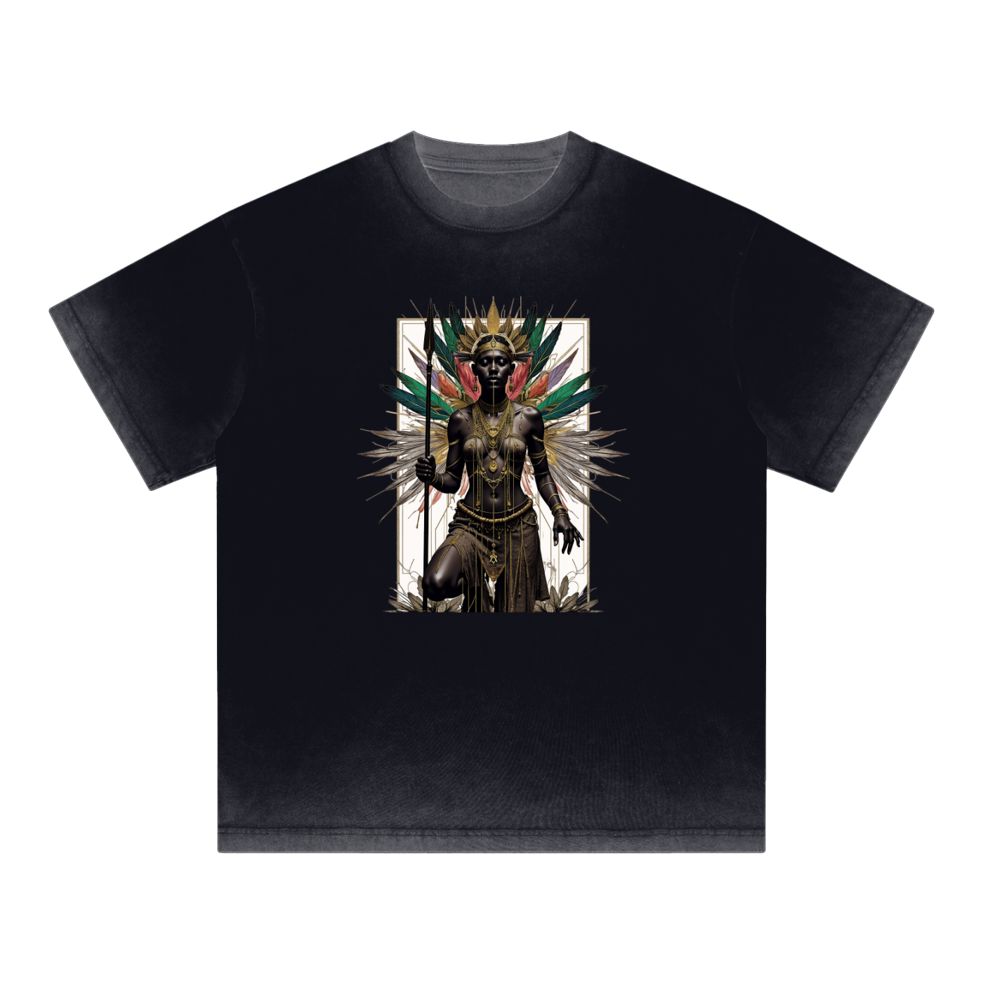 Amaru Khan Stars Quattra Reverse Dyed T-shirt