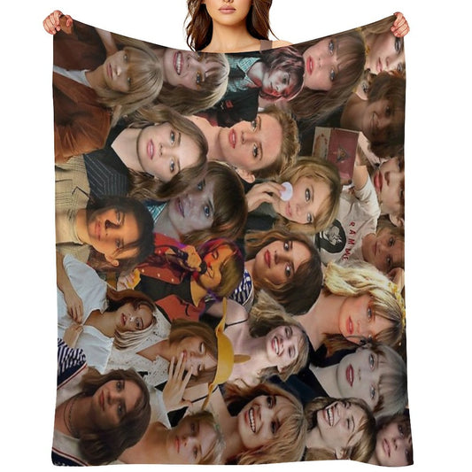 Maya Hawke Photo Collage Throw Blanket