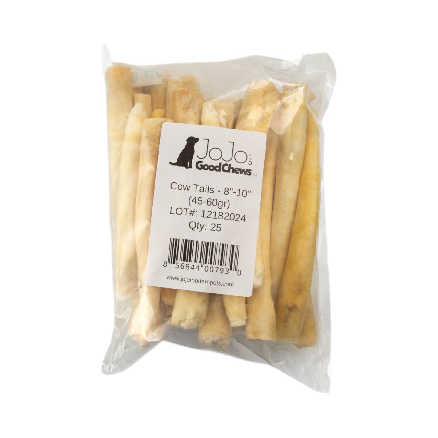 All-Natural Cow Tail Dog Treats – Premium Chews for Healthy Teeth & Gums – 8"-10" Inches (25/Case)