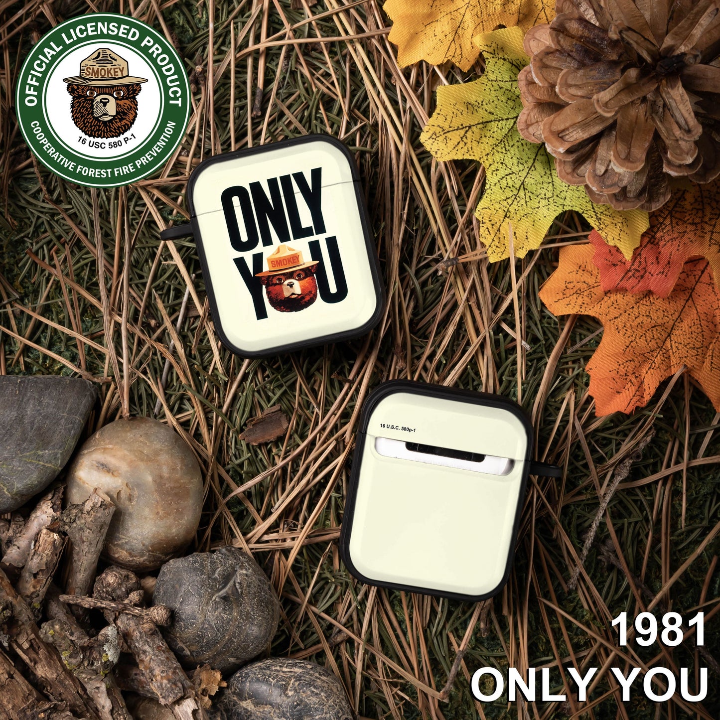 Smokey Bear Classic HDX Apple AirPods Gen 1 & 2 Case Cover