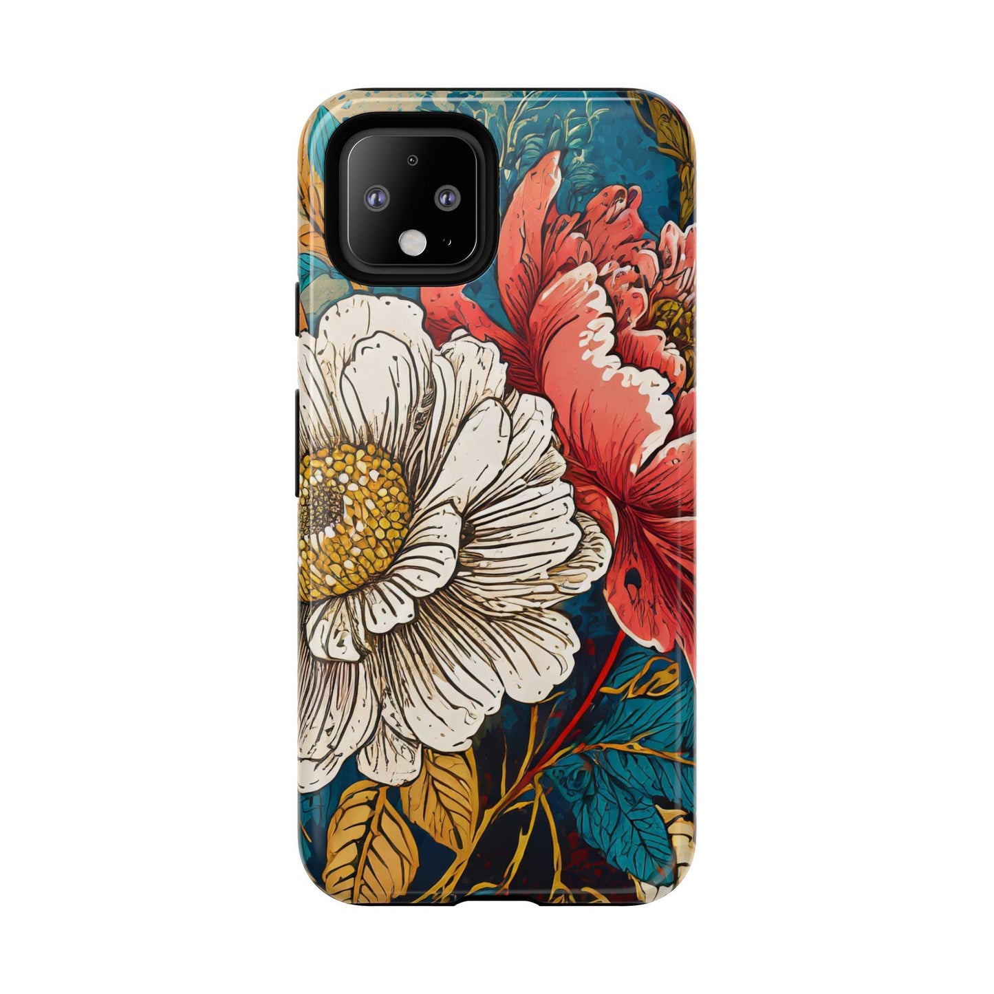 Artistic Floral Tough Phone Case