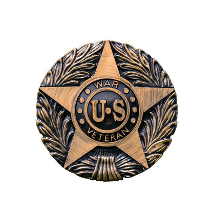 US War Veteran Grave Marker & Flag Holder with Aluminum Ground Spike