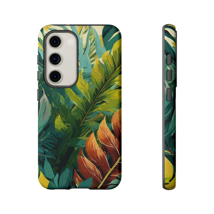 Tropical Leaf Tough Phone Case