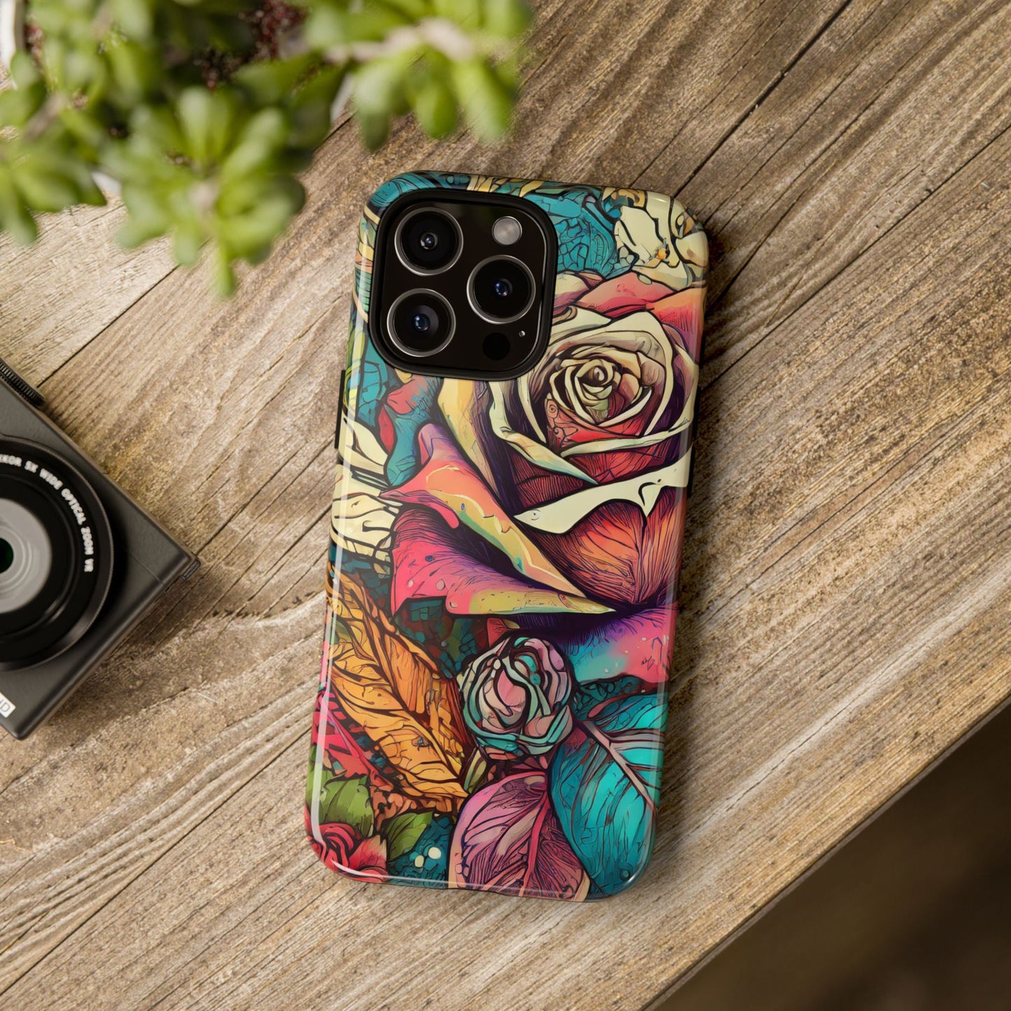 Colorful Roses Tough Phone Case