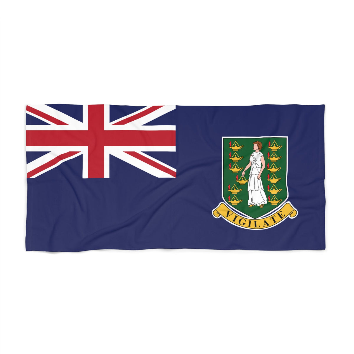 British Virgin Islands Flag Beach Towel