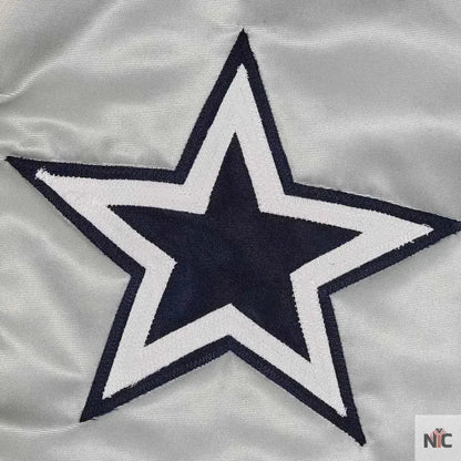 80’s Dallas Cowboys Silver Bomber Jacket