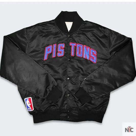 80’s Detroit Pistons Black Jacket