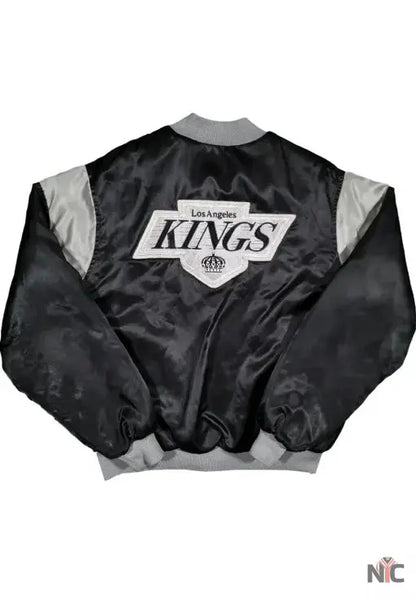 80’s Los Angles Kings Black Satin Jacket