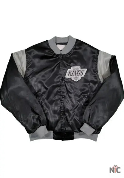 80’s Los Angles Kings Black Satin Jacket