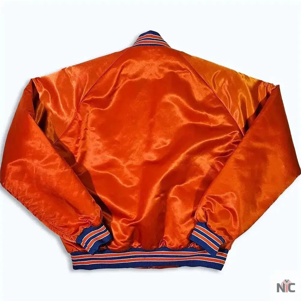 80s Denver Broncos Orange Bomber Jacket