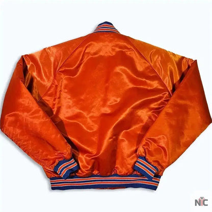 80s Denver Broncos Orange Bomber Jacket