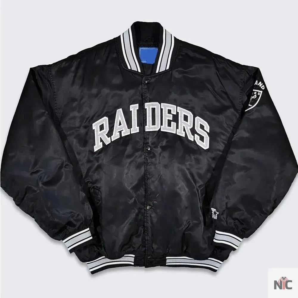 80s Los Angeles Raiders Bomber Varsity Jacket