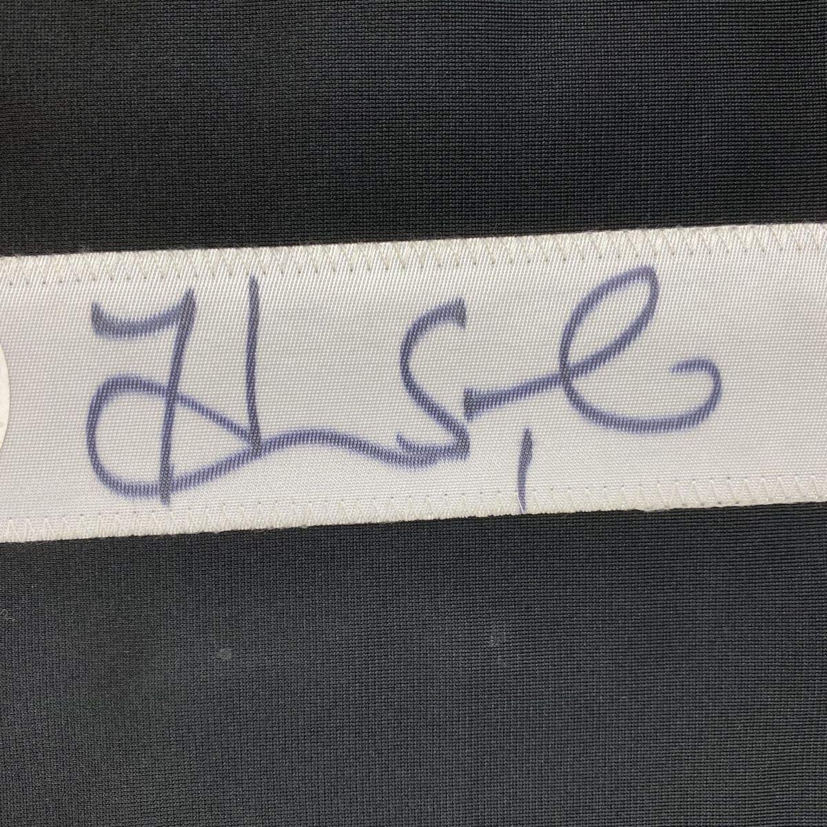 Autographed/Signed Hope Solo Black Soccer Team USA World Cup Jersey JSA COA