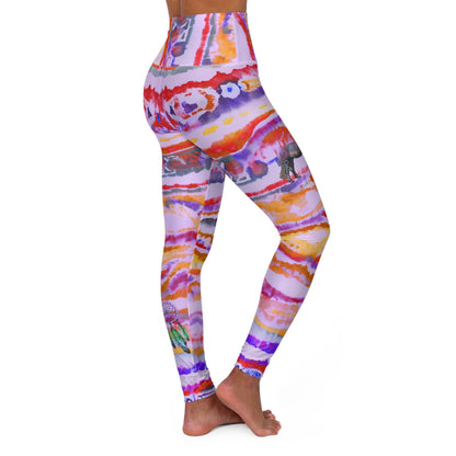 Aborigine Stripes and Stars High Waisted Leggings