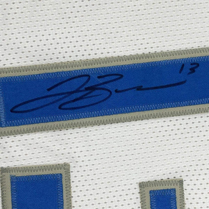 Autographed/Signed Jalen Brunson Dallas White Basketball Jersey JSA COA