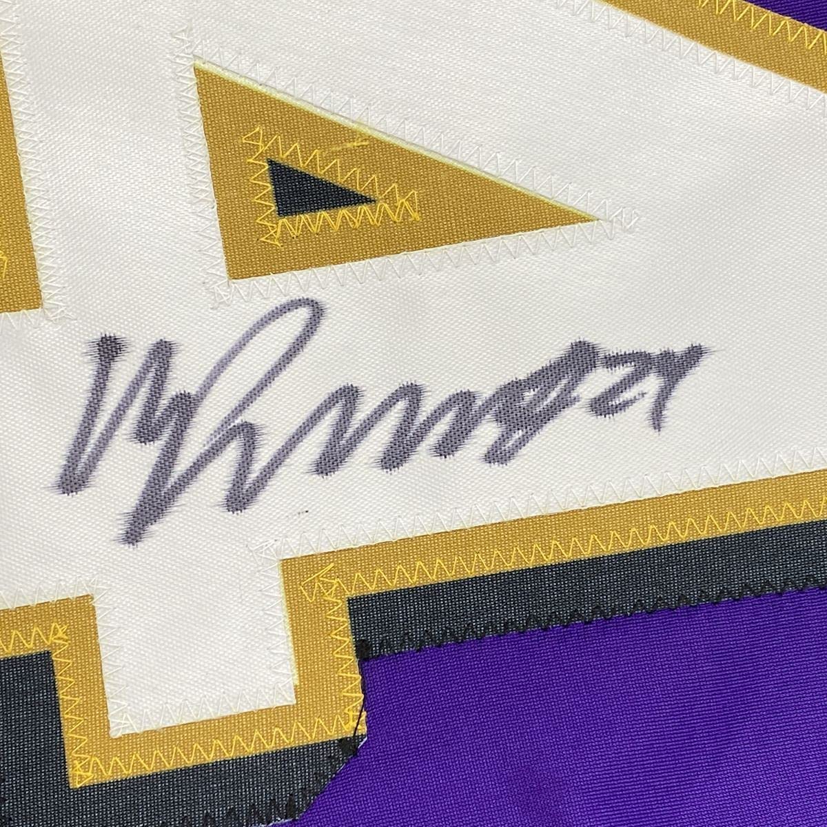 Autographed/Signed Marcus Peters Baltimore Purple Football Jersey JSA COA