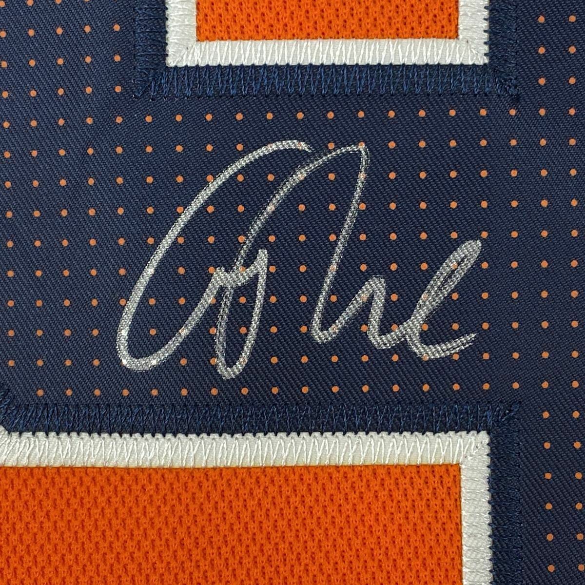 Framed Autographed/Signed Connor McDavid 35x39 Edmonton Orange Hockey Jersey Beckett BAS COA