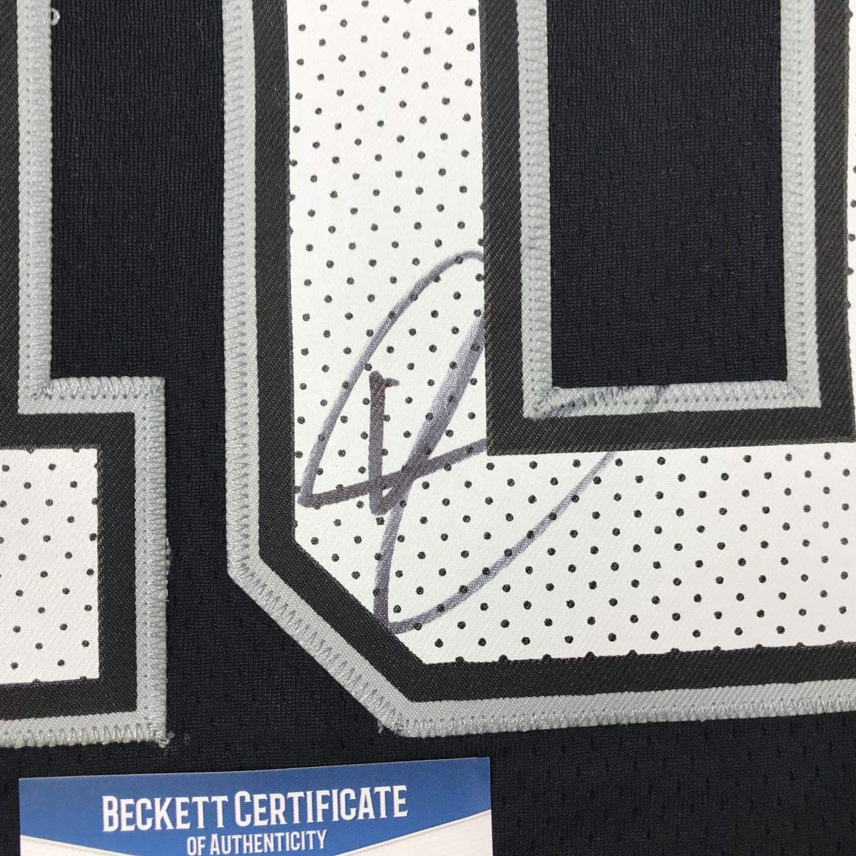 Autographed/Signed DeMar DeRozan San Antonio Black Basketball Jersey Beckett BAS COA