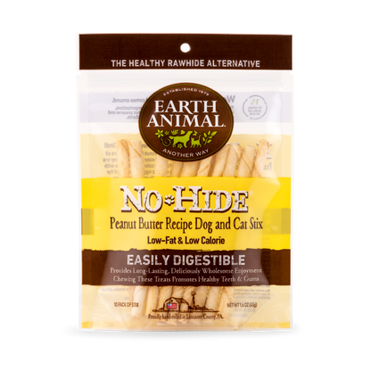 Earth Animal No Hide Peanut Butter Pet Stix (10pk) (1.6oz)