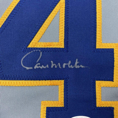 Autographed/Signed Paul Molitor Milwaukee Grey Baseball Jersey JSA COA