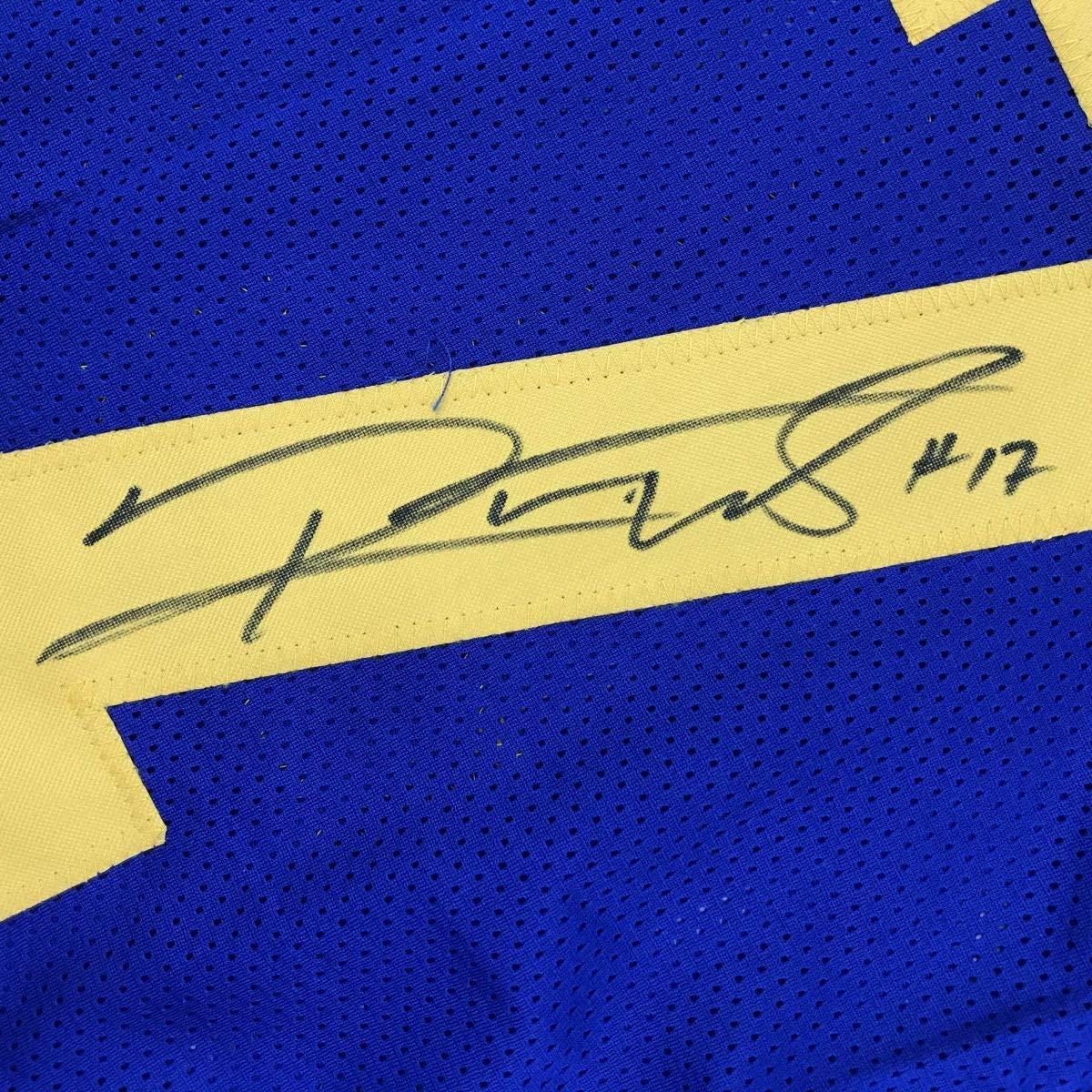 Autographed/Signed Robert Woods Los Angeles LA Retro Blue Football Jersey JSA COA