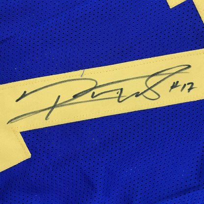 Autographed/Signed Robert Woods Los Angeles LA Retro Blue Football Jersey JSA COA