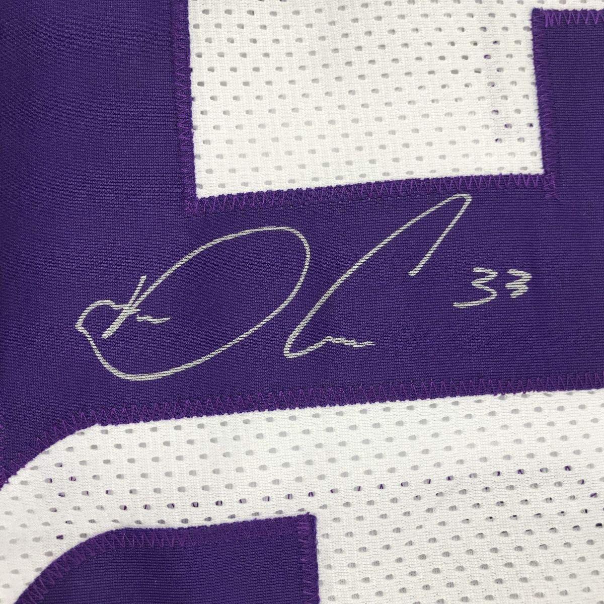 Autographed/Signed Dalvin Cook Minnesota White Football Jersey JSA COA