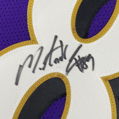 Autographed/Signed Mark Andrews Baltimore Purple Football Jersey Beckett BAS COA