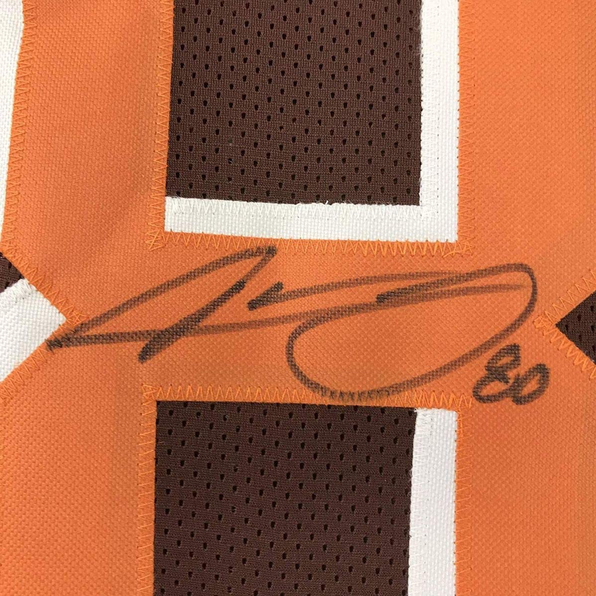 Autographed/Signed Jarvis Landry Cleveland Football Brown Jersey JSA COA