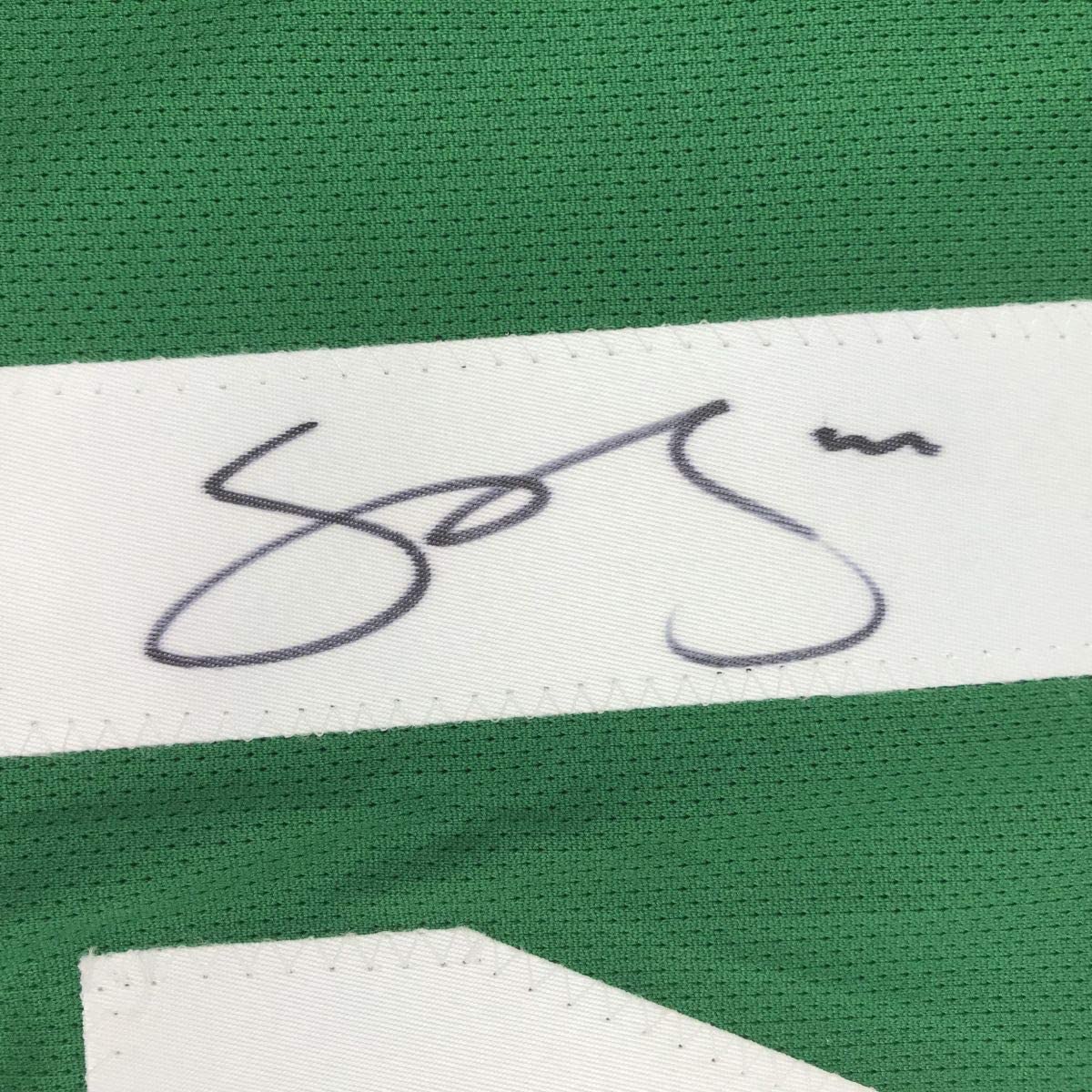 Autographed/Signed Jamie Benn Dallas Green Hockey Jersey Beckett BAS COA